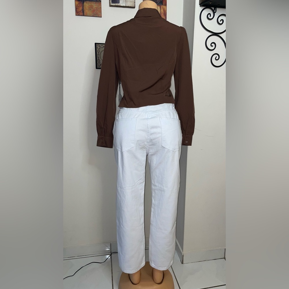 BLUE SAVVY NEVER WEAR HIGH-RISE STRAIGHT LEG JEAN SIZE 11